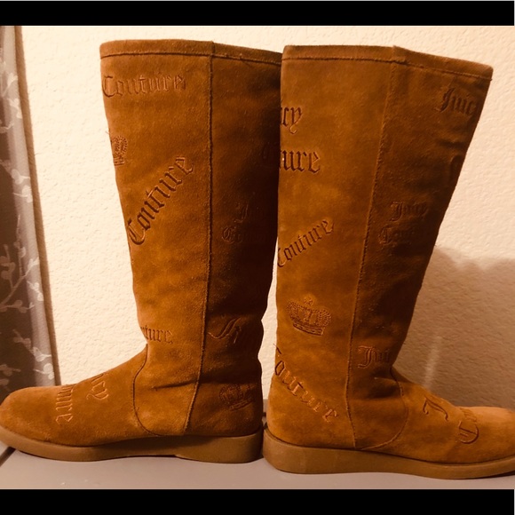Juicy Couture Camel Tall Suede Boots - Picture 4 of 9